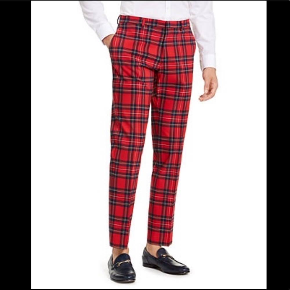 ‼️BRAND NEW, NEVER WORN‼️ Tommy Hilfiger Men's Modern-Fit Stretch Plaid Pants
